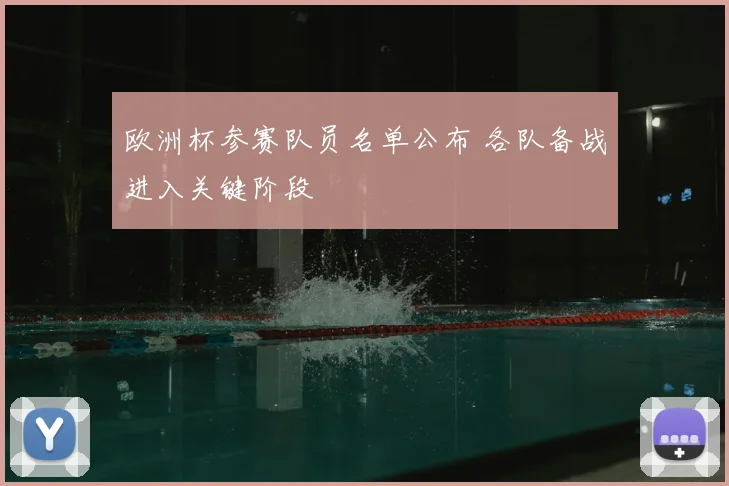 欧洲杯参赛队员名单公布 各队备战进入关键阶段